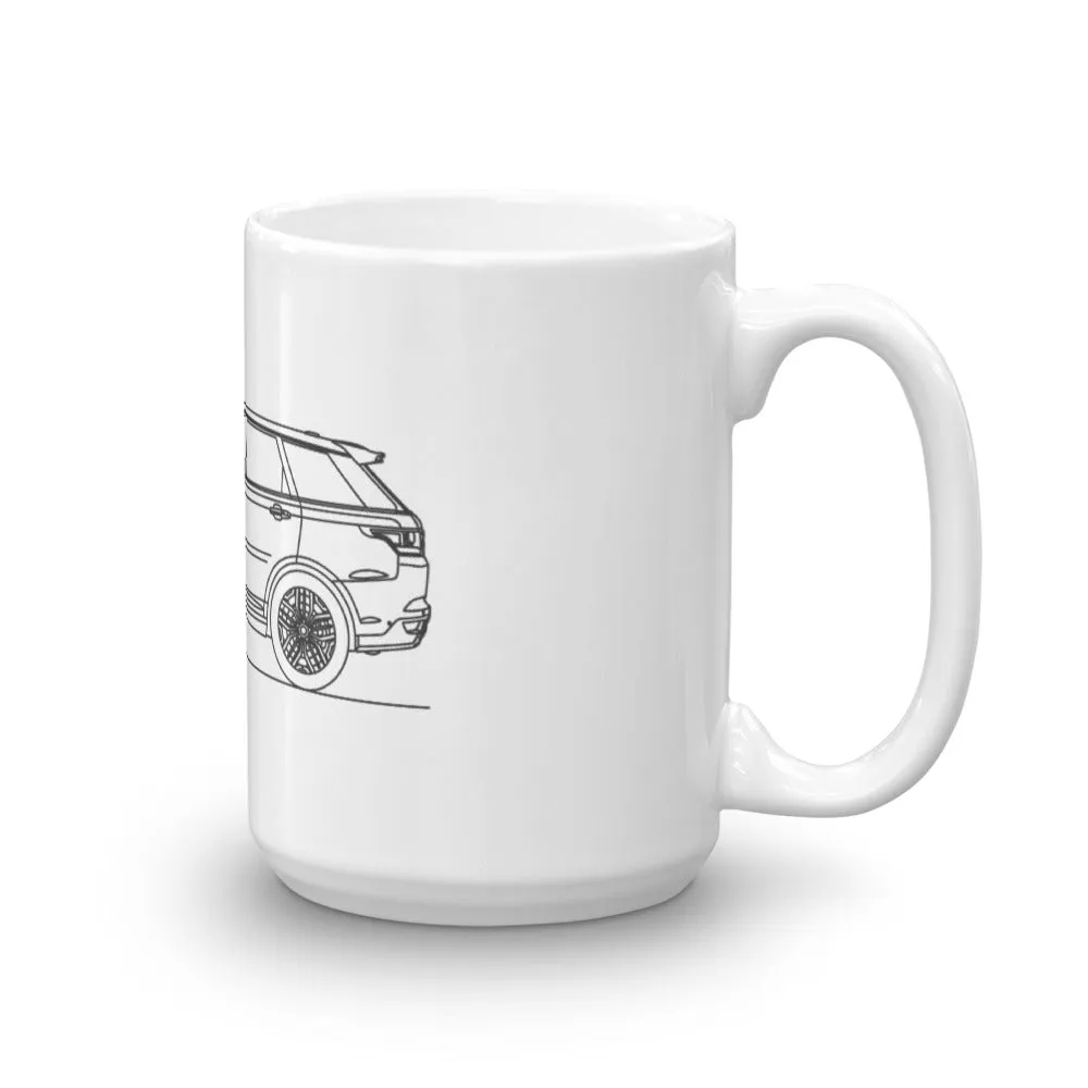 Land Rover Range Rover Sport SVR Silhouette Mug