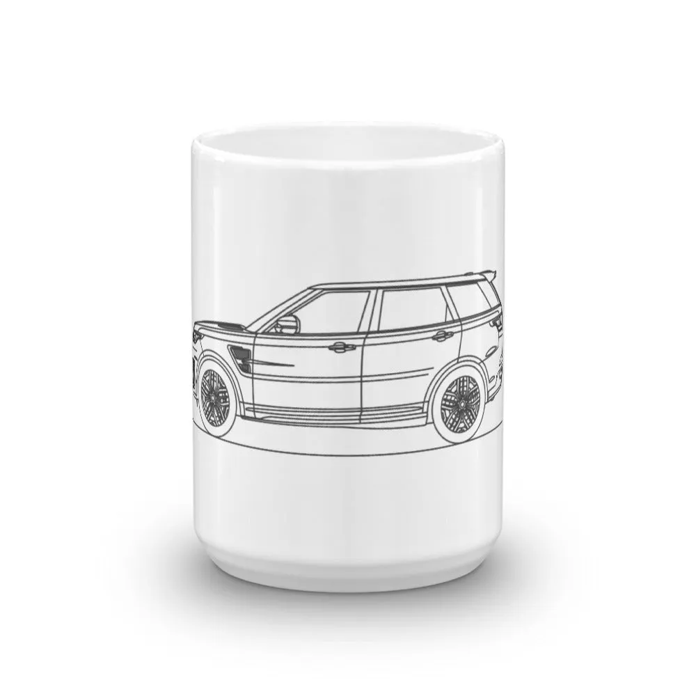 Land Rover Range Rover Sport SVR Silhouette Mug