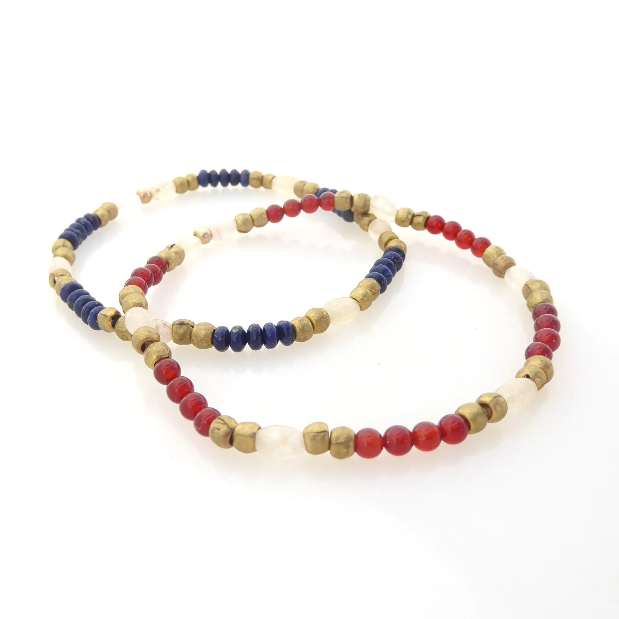 Lapis lazuli bracelet set