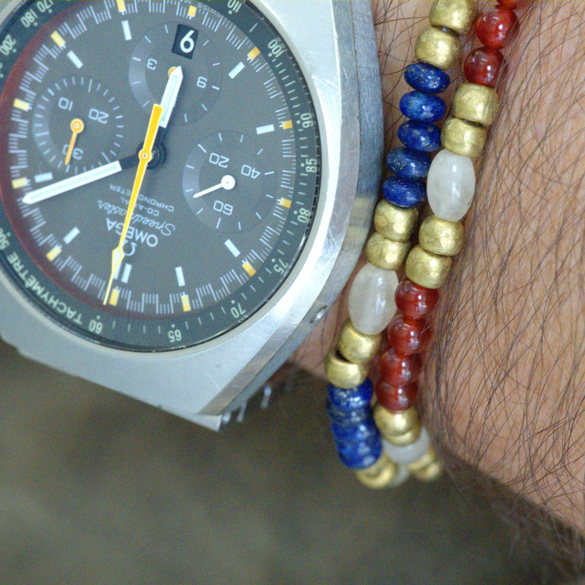 Lapis lazuli bracelet set