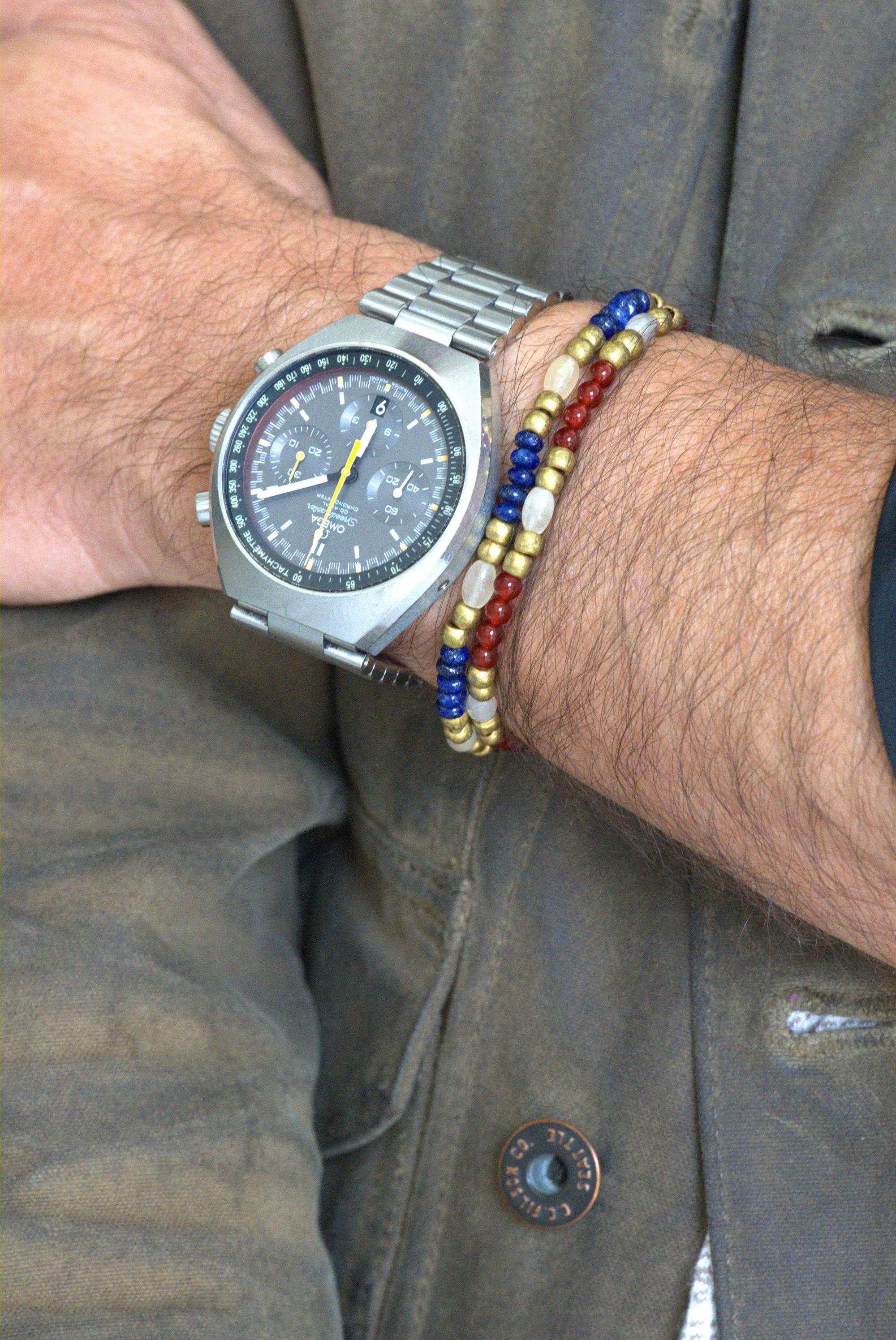 Lapis lazuli bracelet set