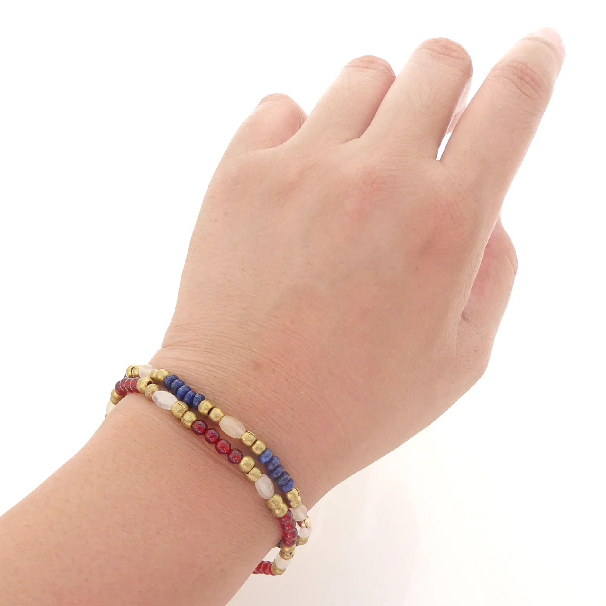 Lapis lazuli bracelet set