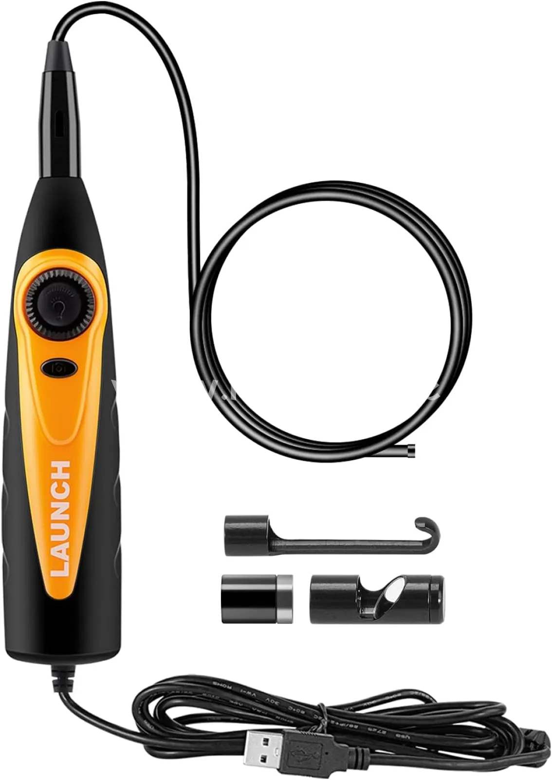 LAUNCH VSP-600 Videoscope, 7mm Snake Camera with 6 LED Lights USB Borescope, IP67 Waterproof HD Borescope Inspection Camera, Industrial HD Endoscope for X-431 Series, Android Cellphone