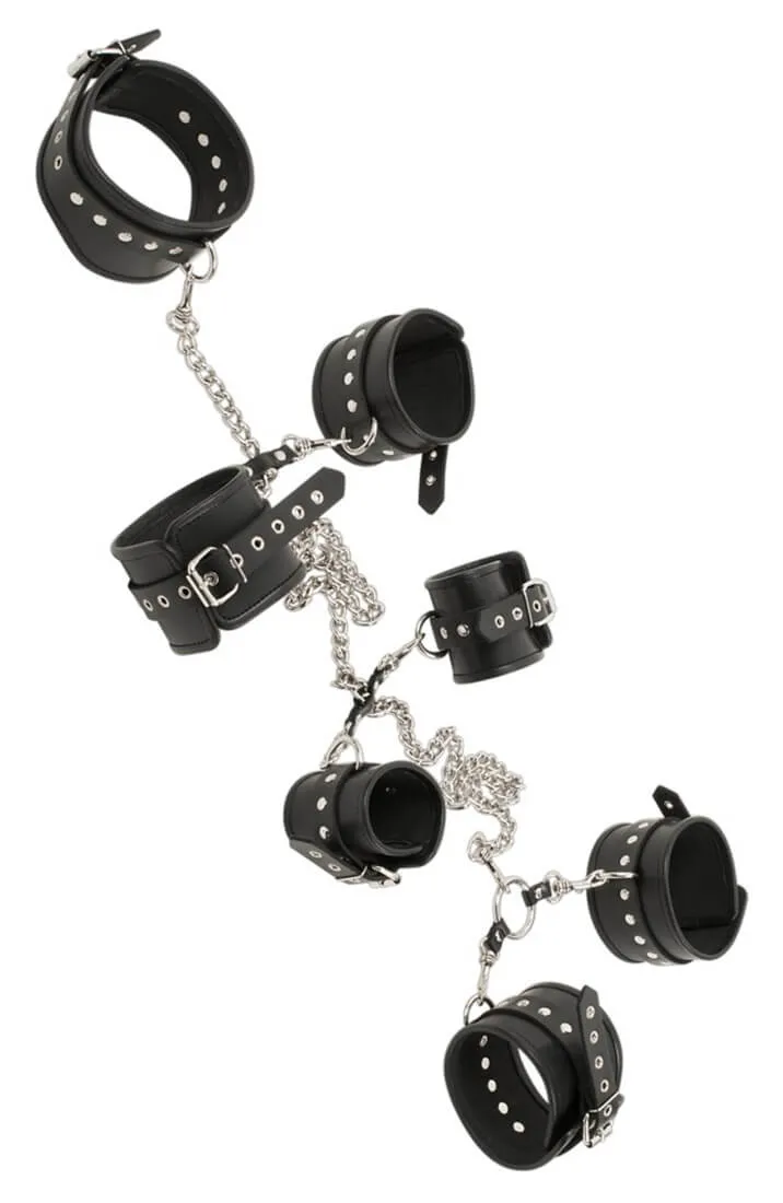Leather harness restraint set - Coaxing Game