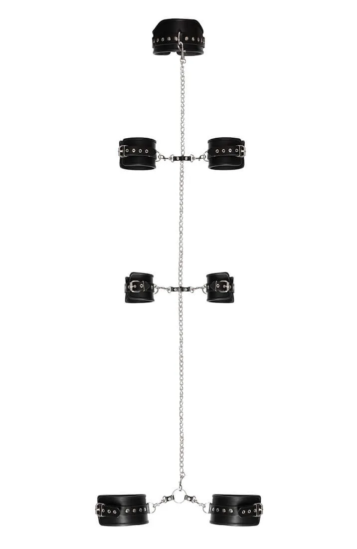 Leather harness restraint set - Coaxing Game