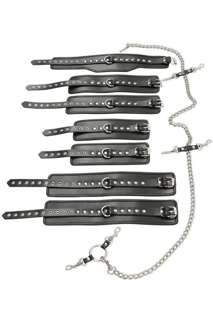 Leather harness restraint set - Coaxing Game