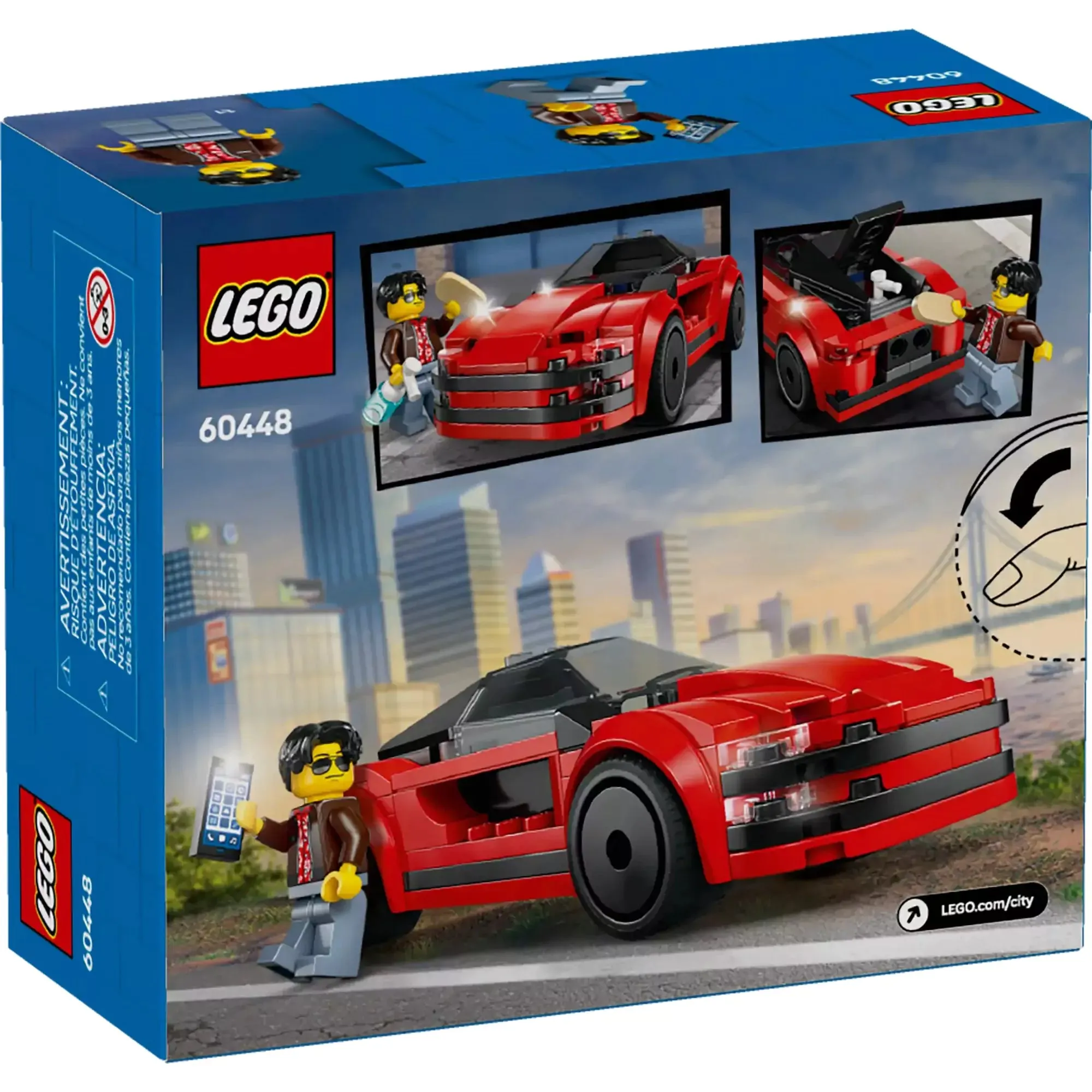 LEGO City Masina sport rosie 60448, 109 piese