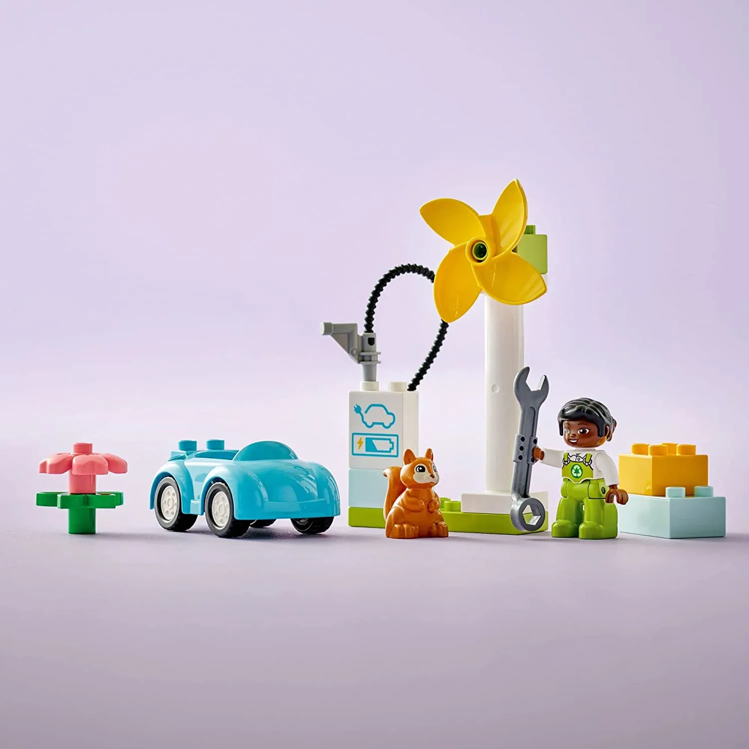 Lego Duplo Wind Turbine and Electric Car (10985)