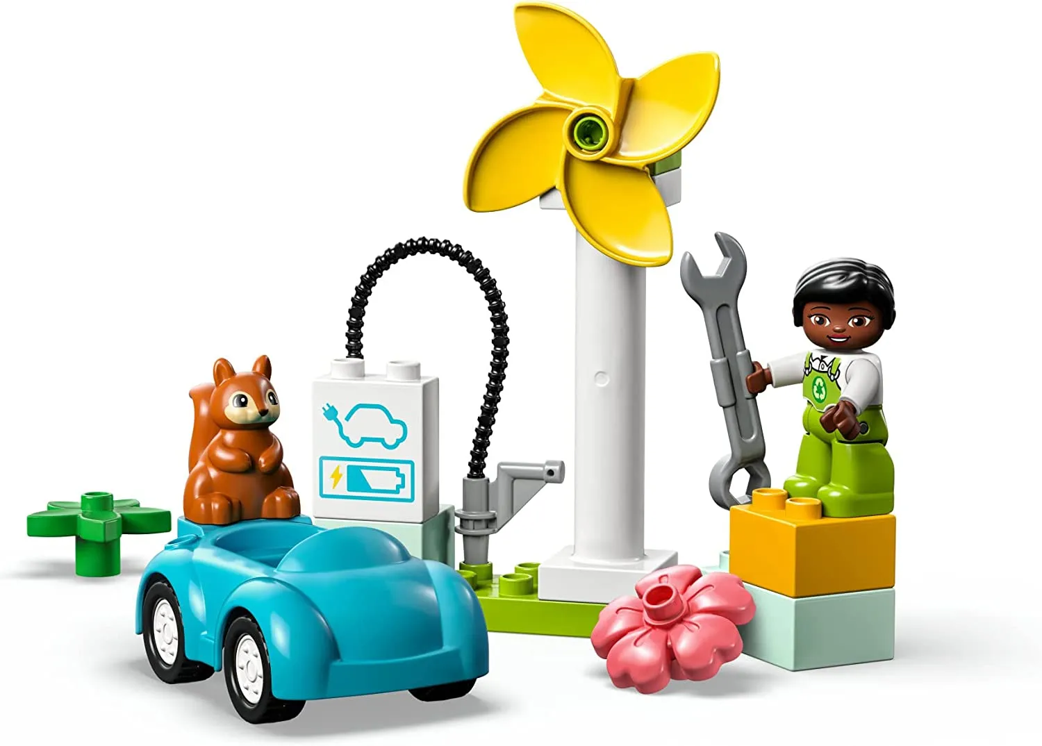 Lego Duplo Wind Turbine and Electric Car (10985)