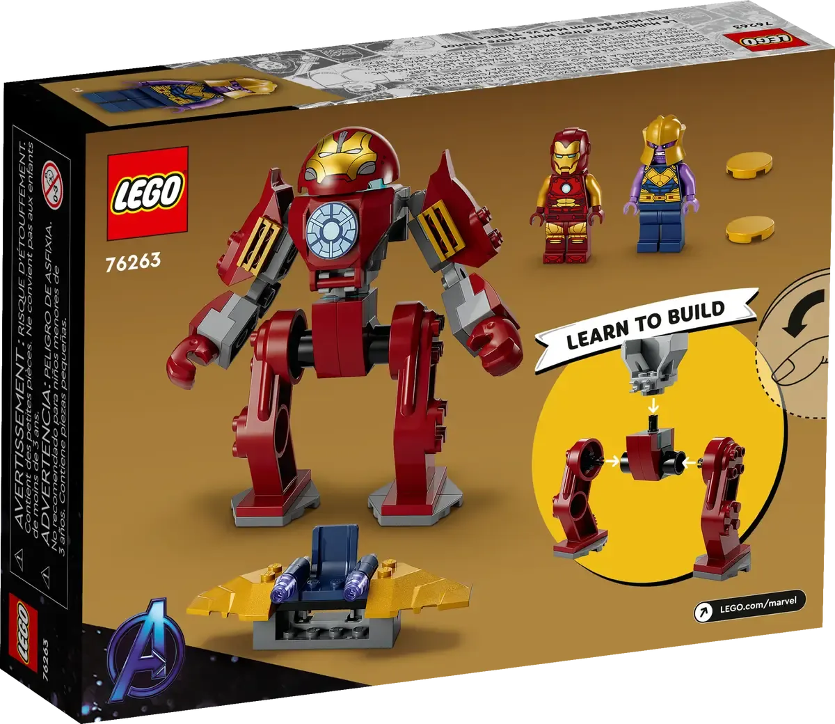 Lego Marvel The Infinity Saga Iron Man Hulkbuster Vs.Thanos (76263)