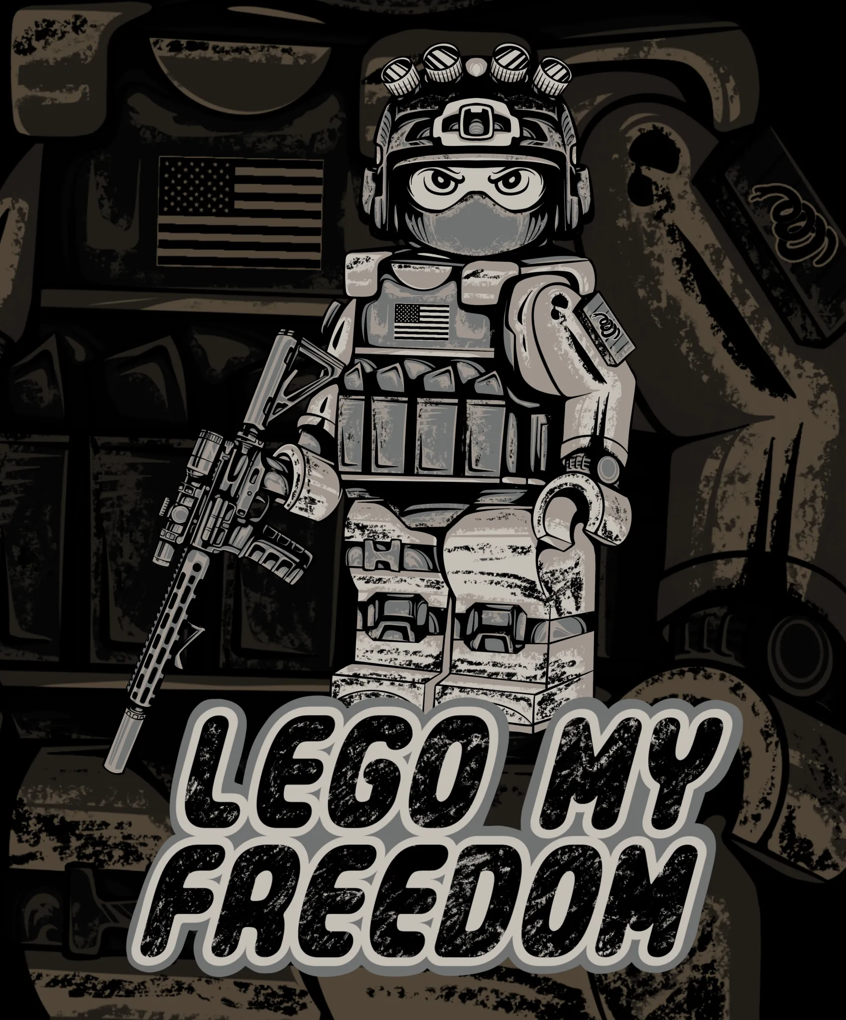 LEGO MY FREEDOM Long Sleeve Tee