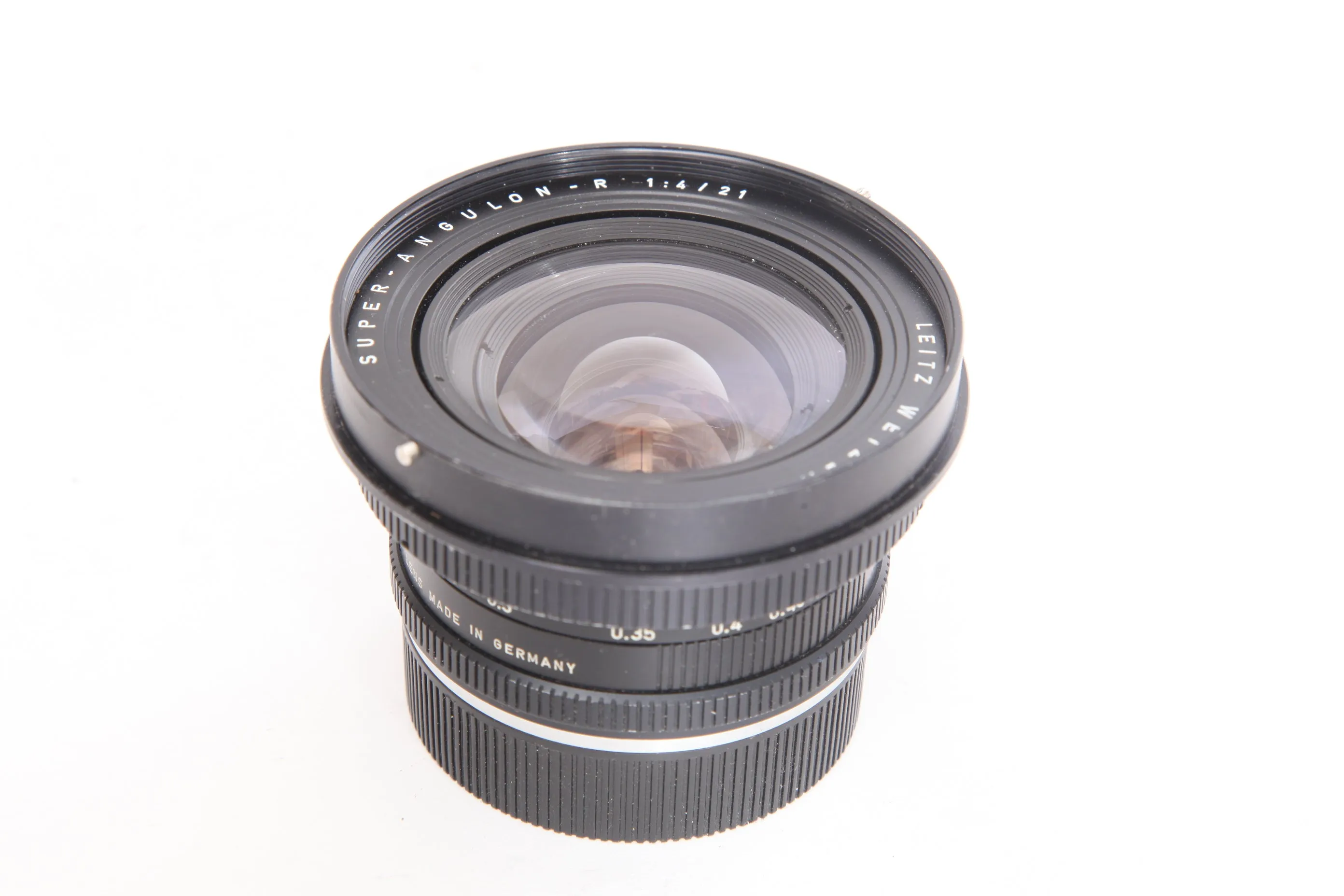 Leica R 21mm f4 Super-Angulon CAM-2 with hood