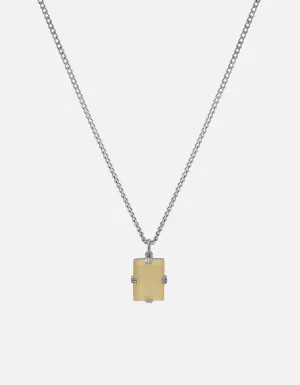 Lennox Quartz Necklace, Sterling Silver