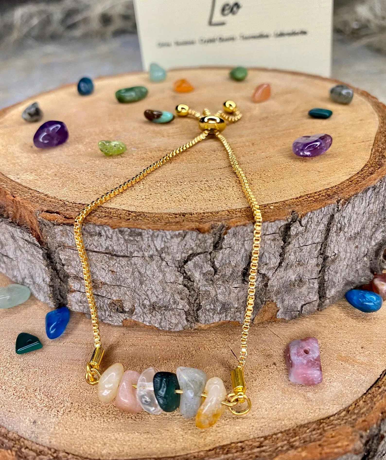 Leo Zodiac Gemstone Bracelet