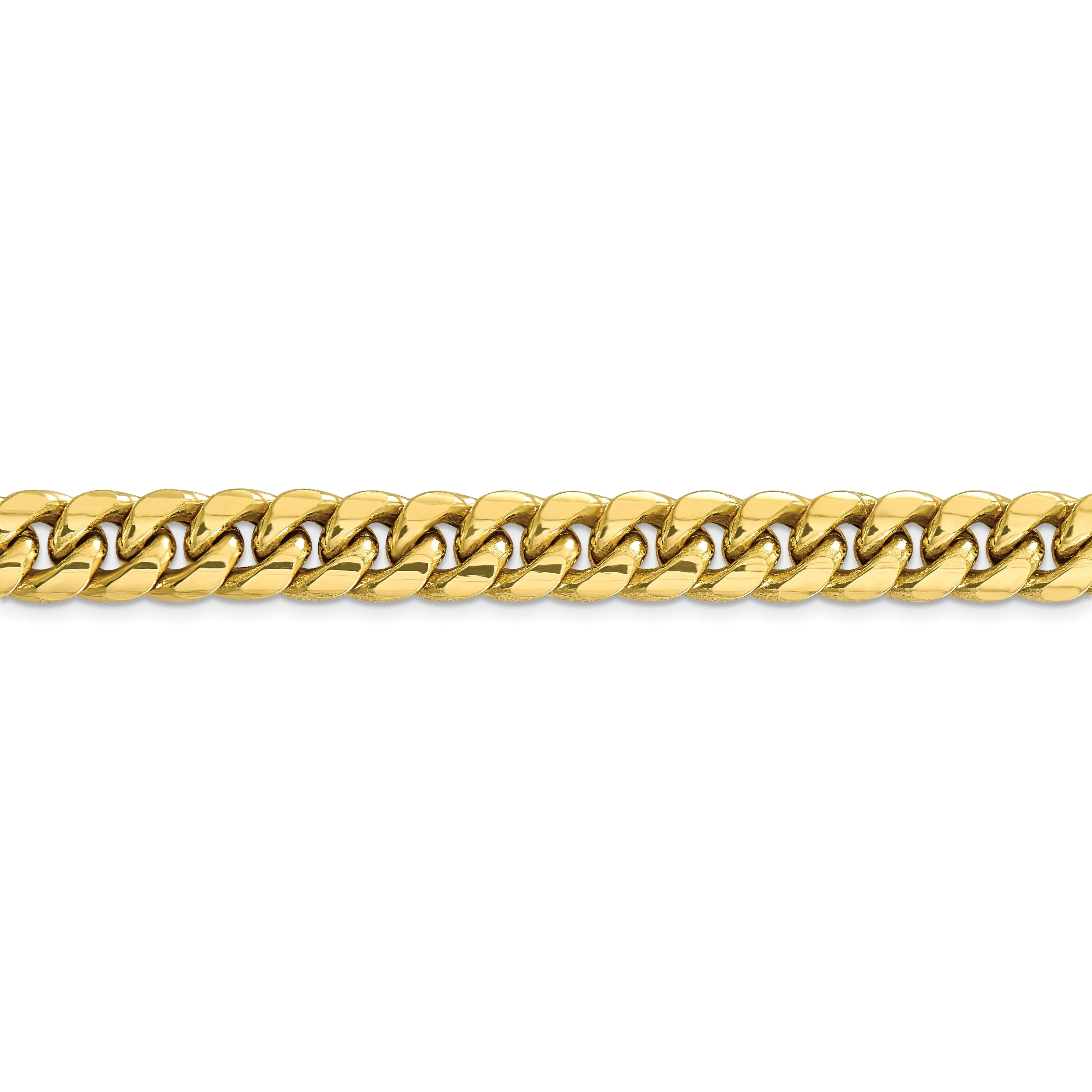 Leslie 10k Yellow Gold 9.3 mm Miami Cuban Chain