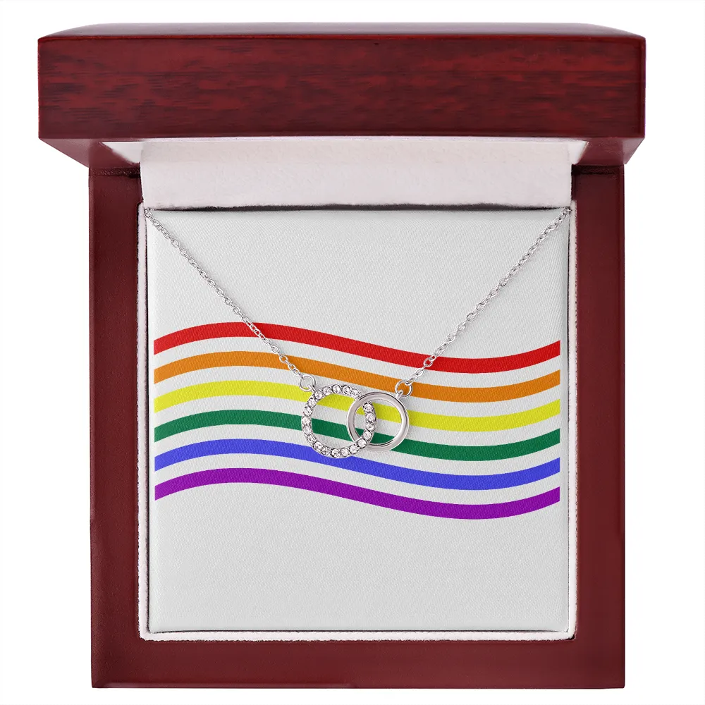 LGBTQ Flag Message Card Necklace