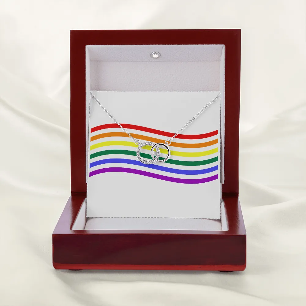 LGBTQ Flag Message Card Necklace