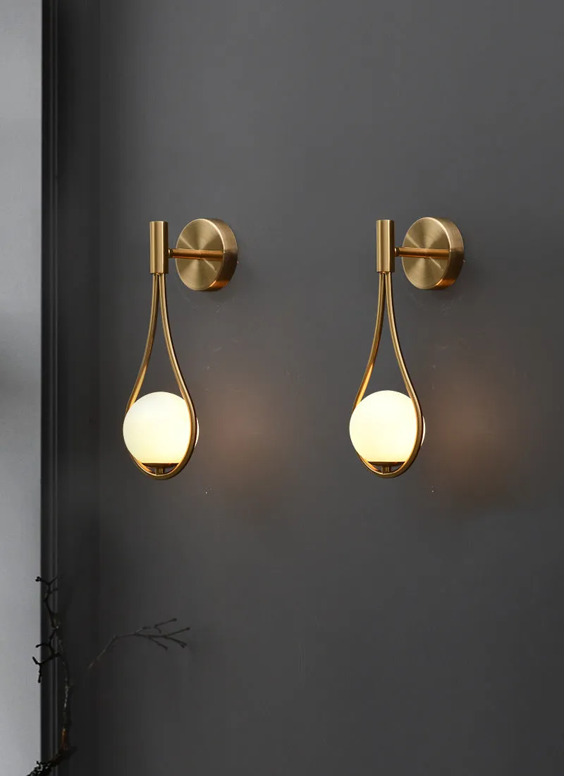 Light Luxury Brass Wall Lamp
