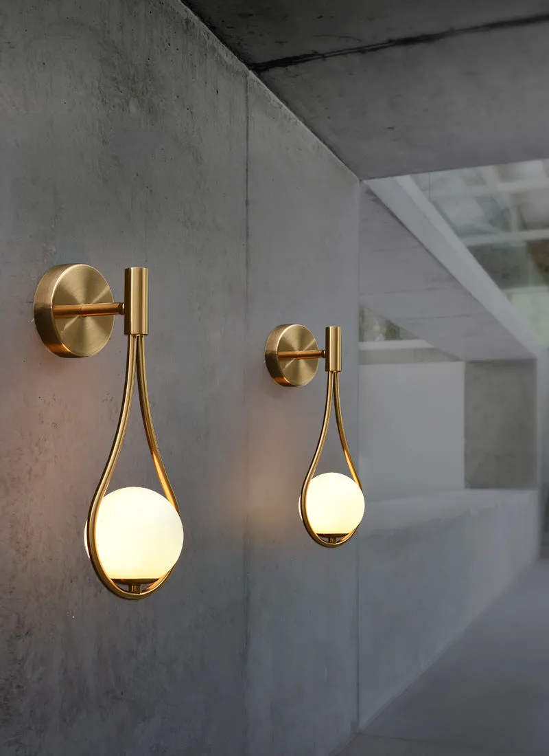 Light Luxury Brass Wall Lamp