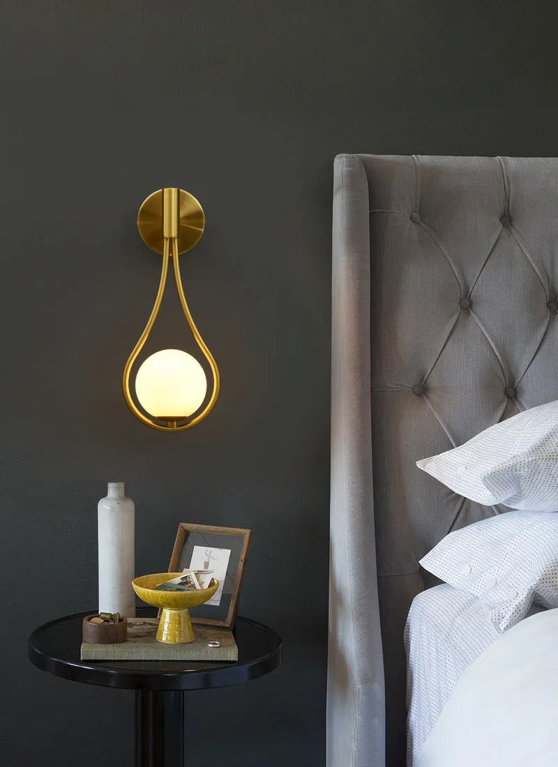 Light Luxury Brass Wall Lamp