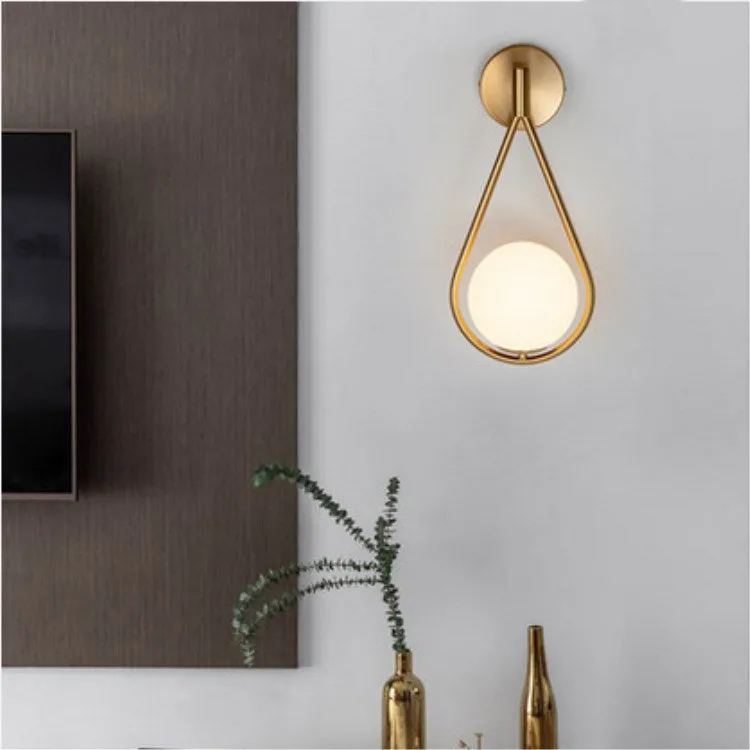 Light Luxury Brass Wall Lamp