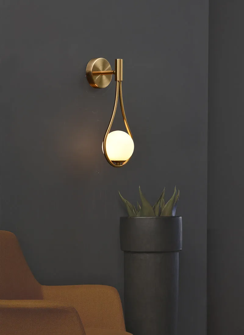 Light Luxury Brass Wall Lamp