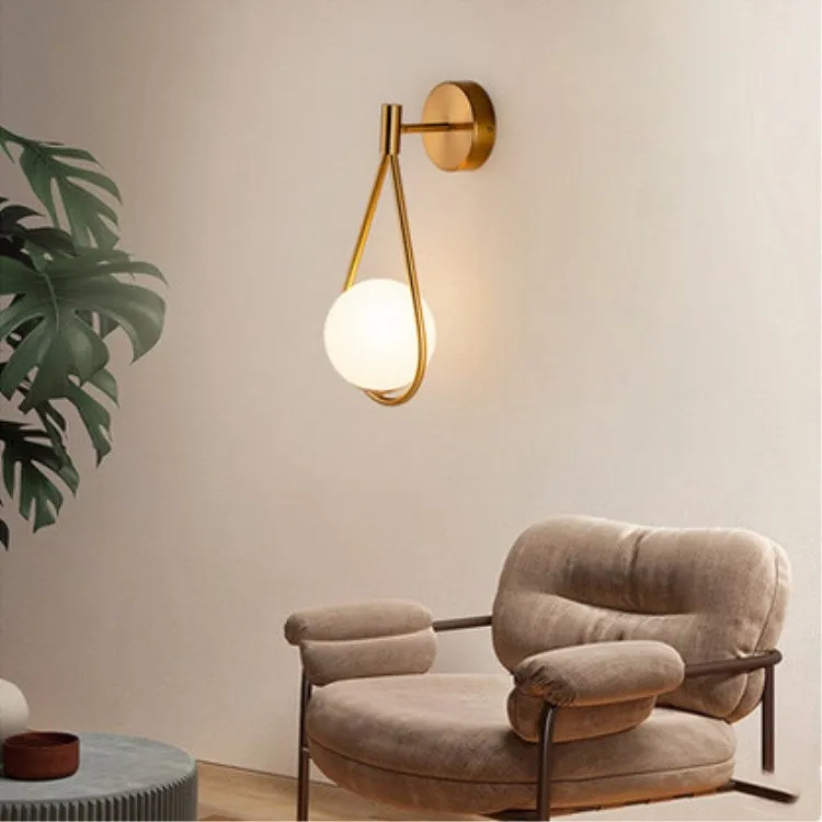Light Luxury Brass Wall Lamp