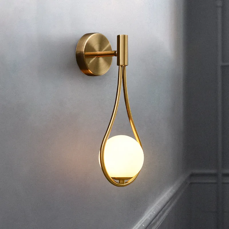 Light Luxury Brass Wall Lamp