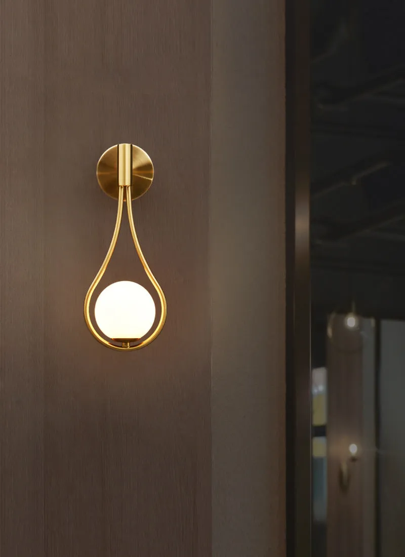 Light Luxury Brass Wall Lamp