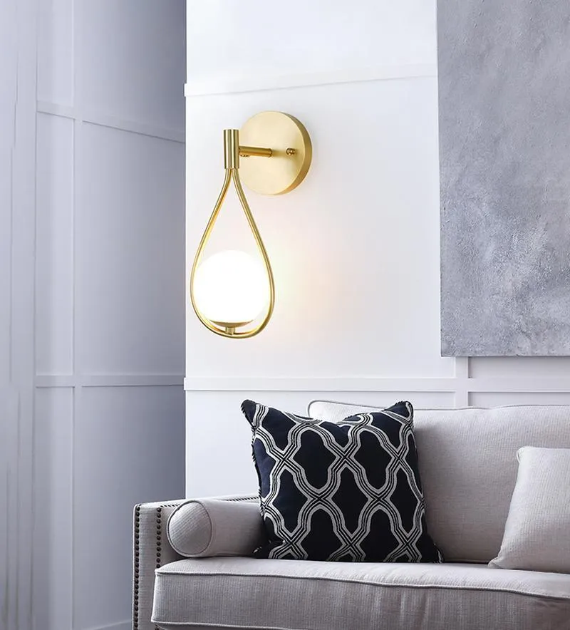 Light Luxury Brass Wall Lamp