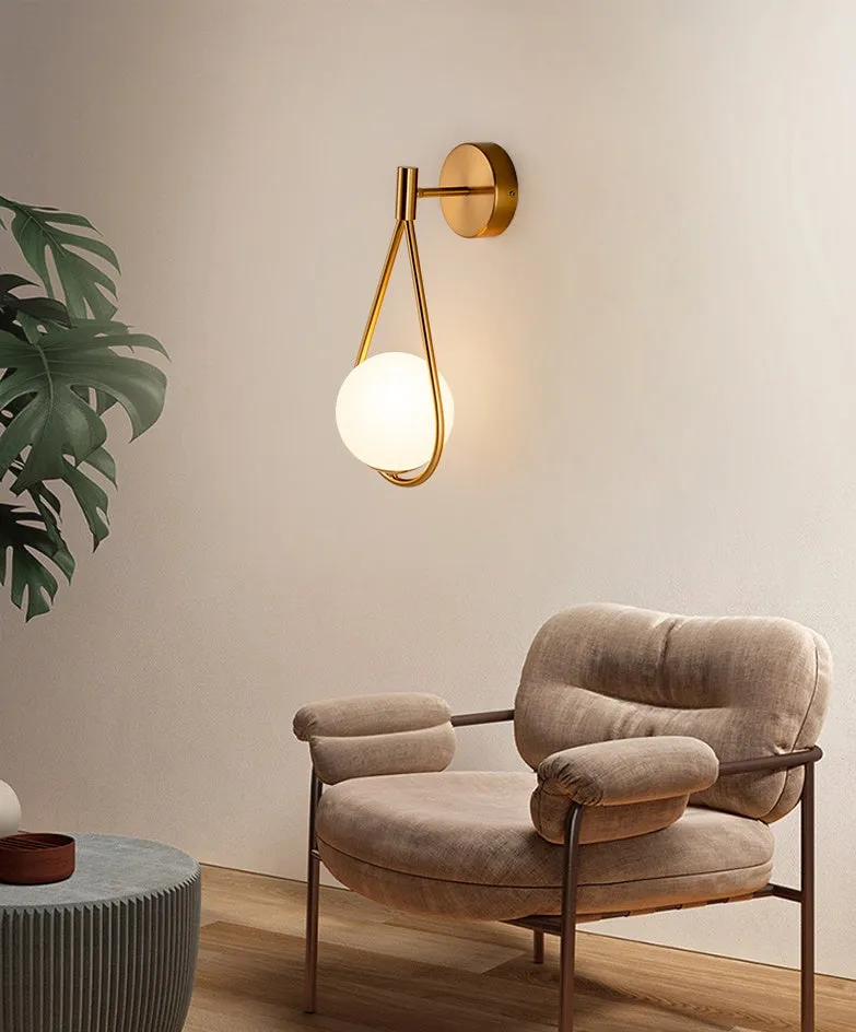 Light Luxury Brass Wall Lamp