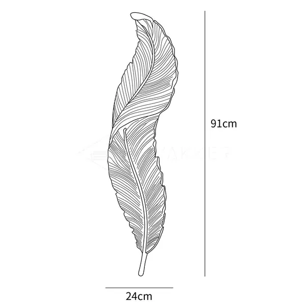 Light Luxury Feather Wall Lamp