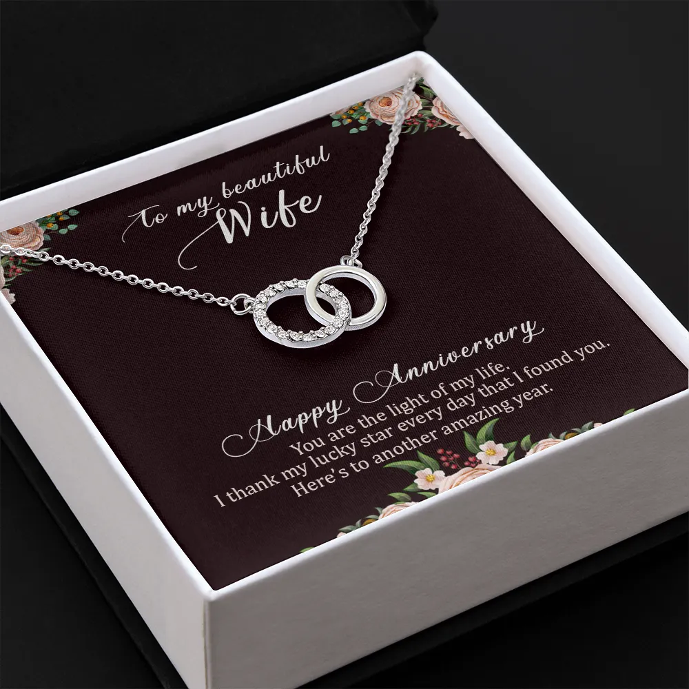 Light of my life-Perfect Pair Anniversary Necklace for Wife