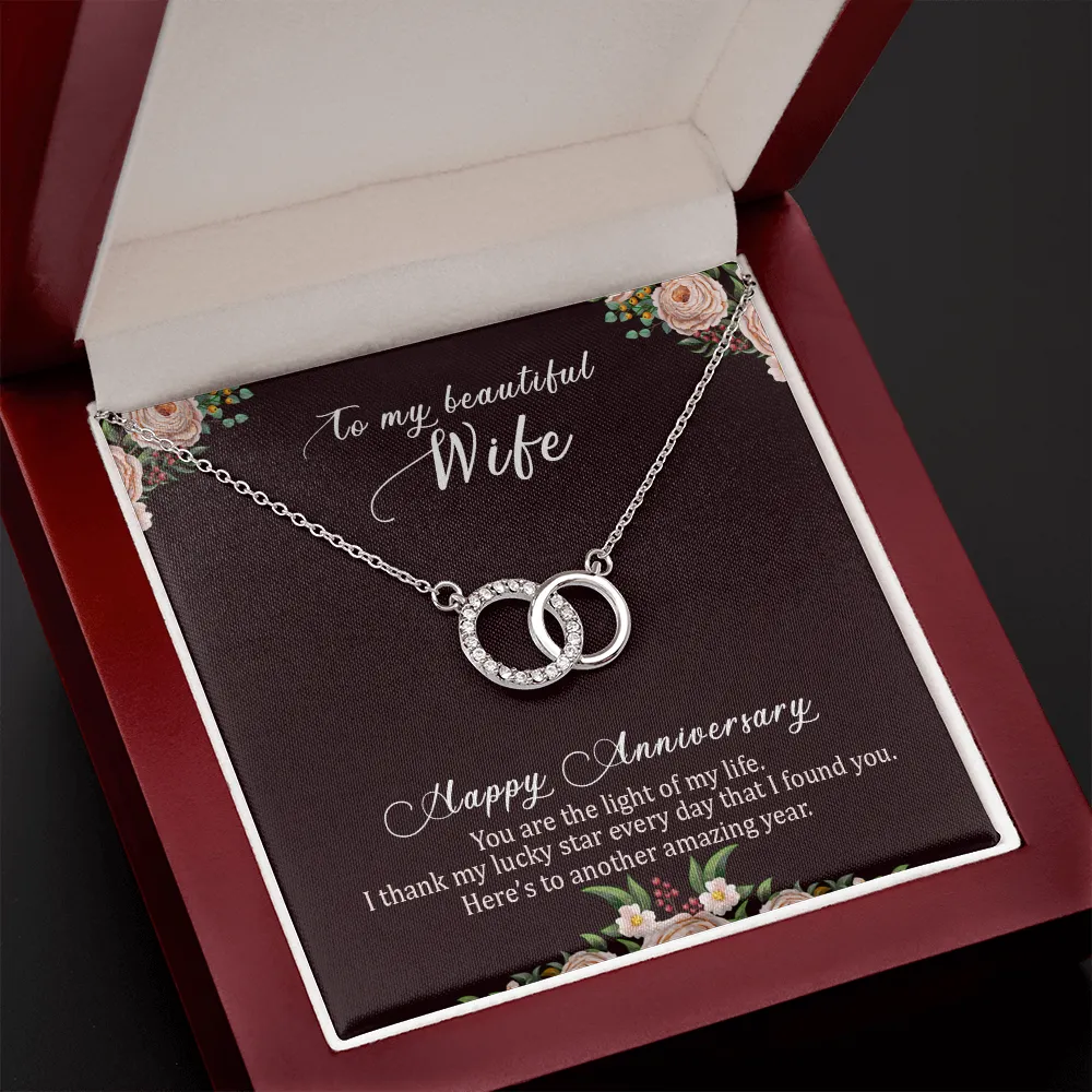 Light of my life-Perfect Pair Anniversary Necklace for Wife