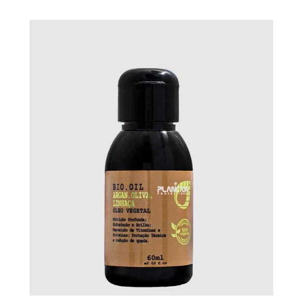 Linseed Argan Olive Bio Oil Vegetable Moisturizing 60ml - Plancton Professional
