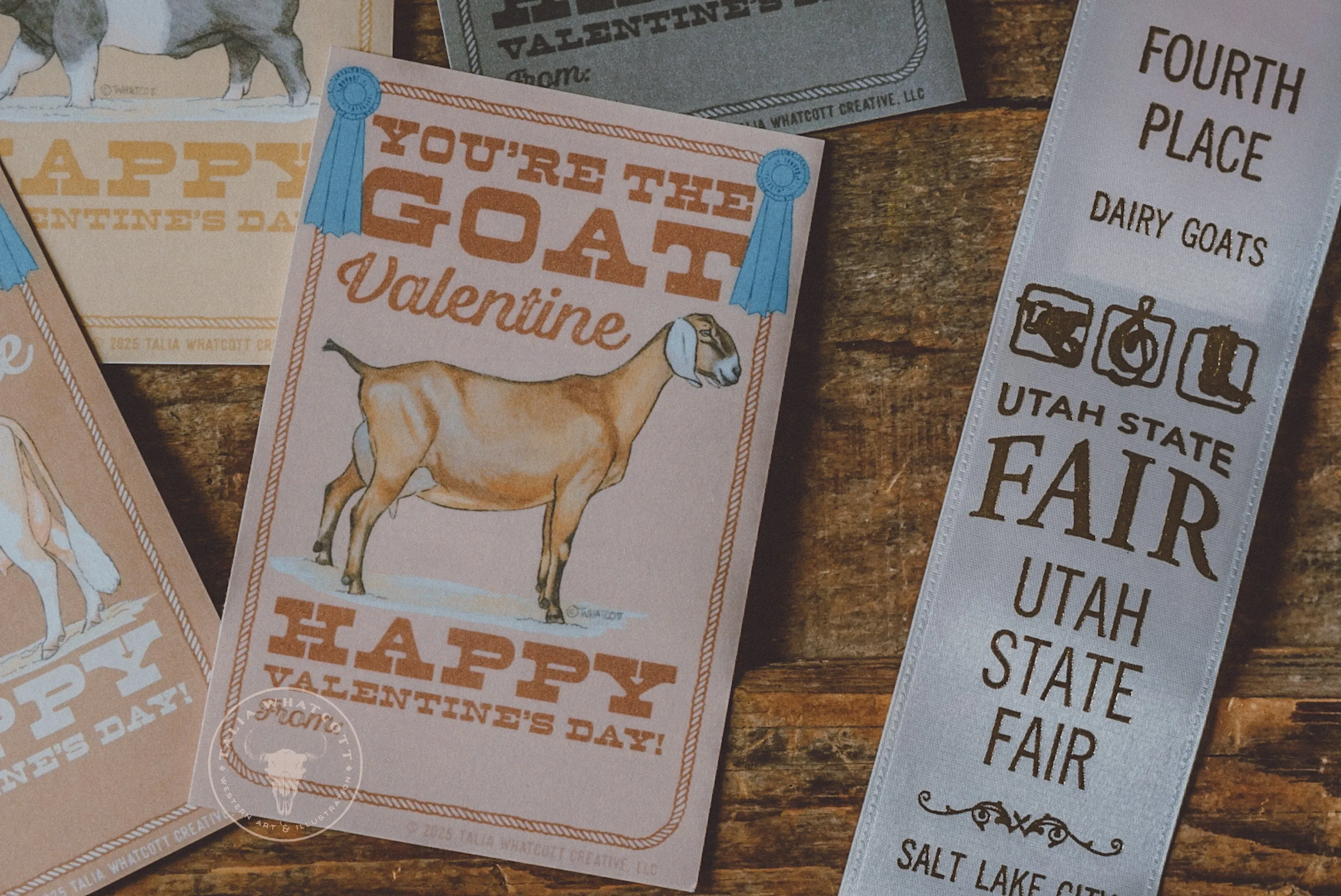 Livestock Show Valentine Cards Digital Printable
