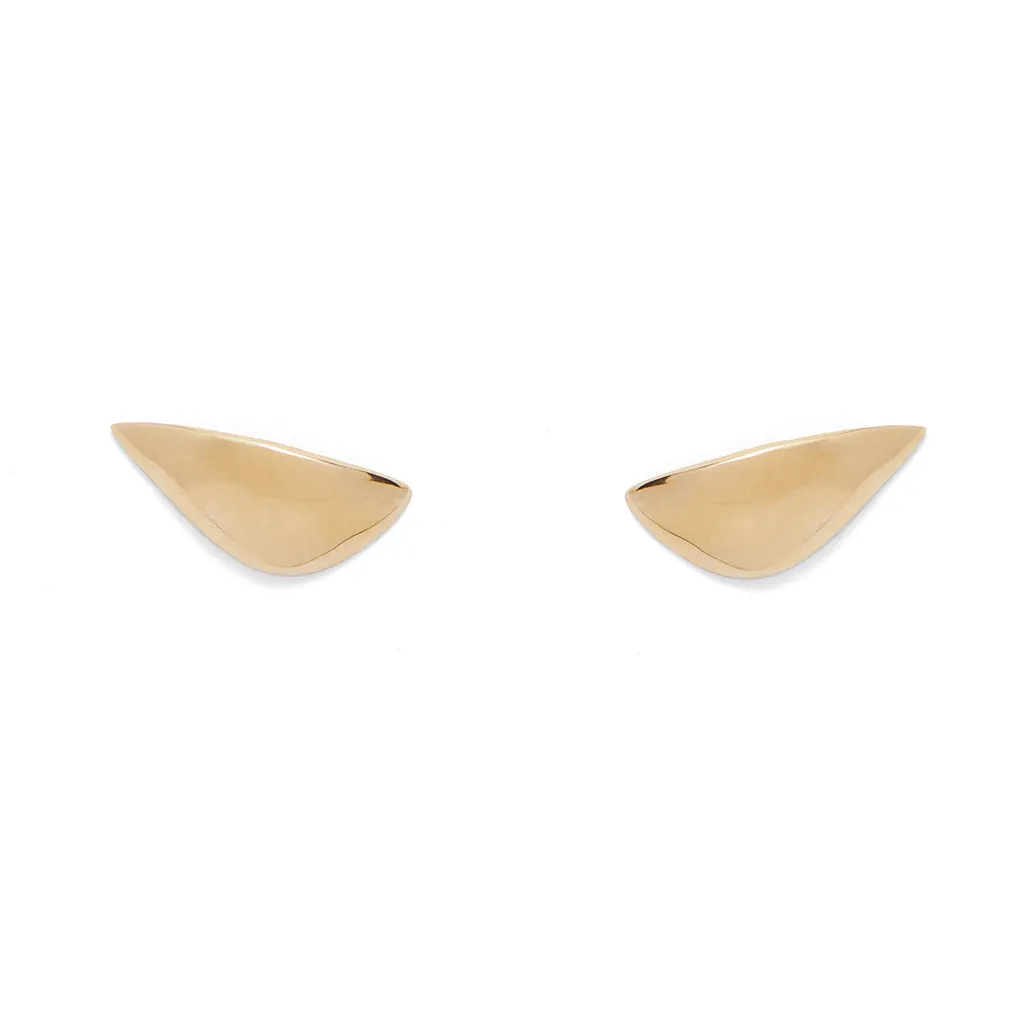 Lobe Earrings in Gold