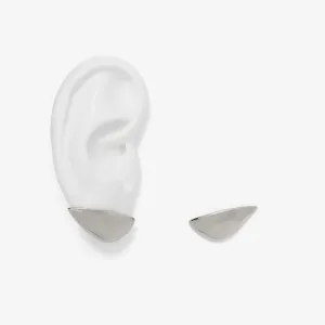 Lobe Earrings in Silver