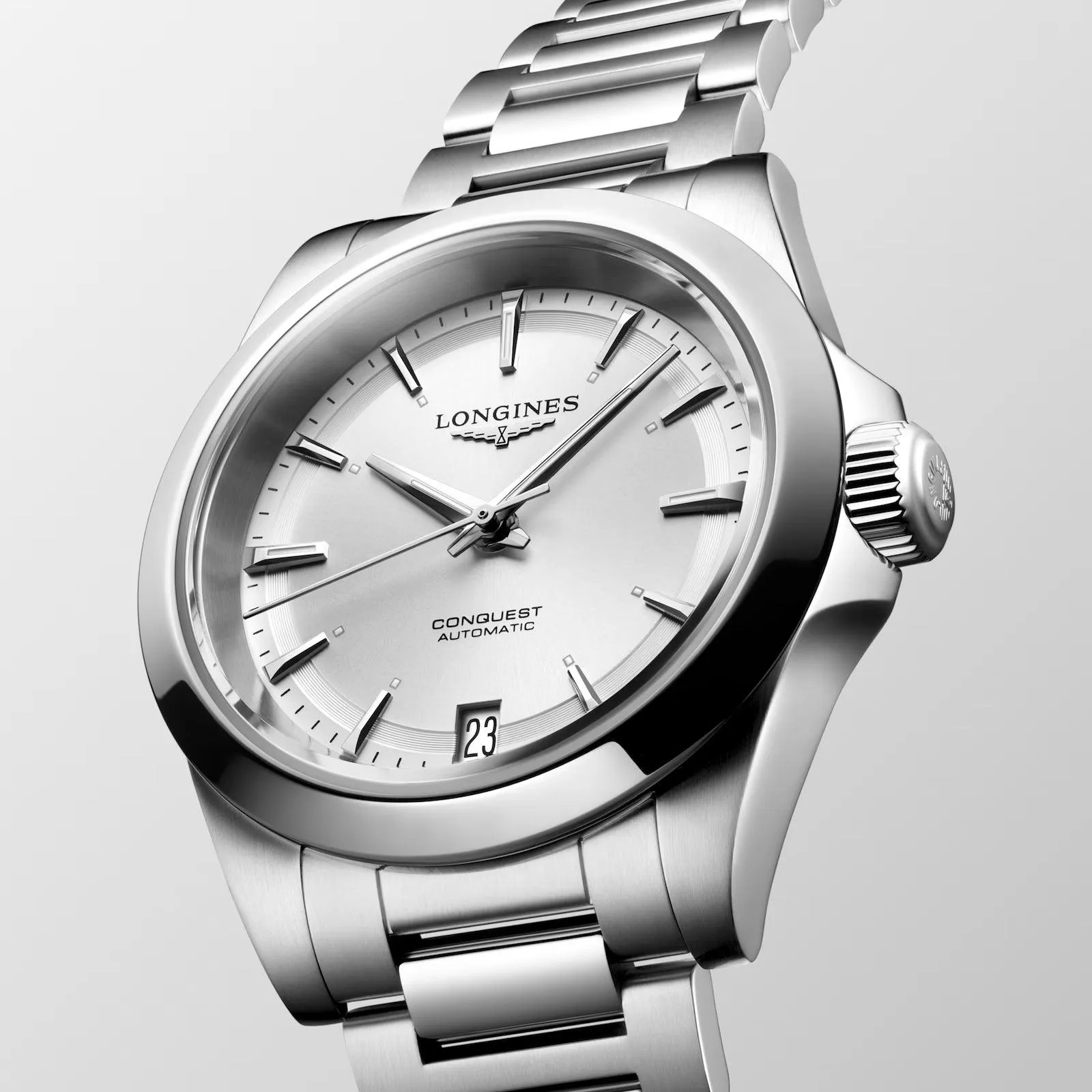 LONGINES CONQUEST 2023 34mm Automatic Silver Steel L3.430.4.72.6