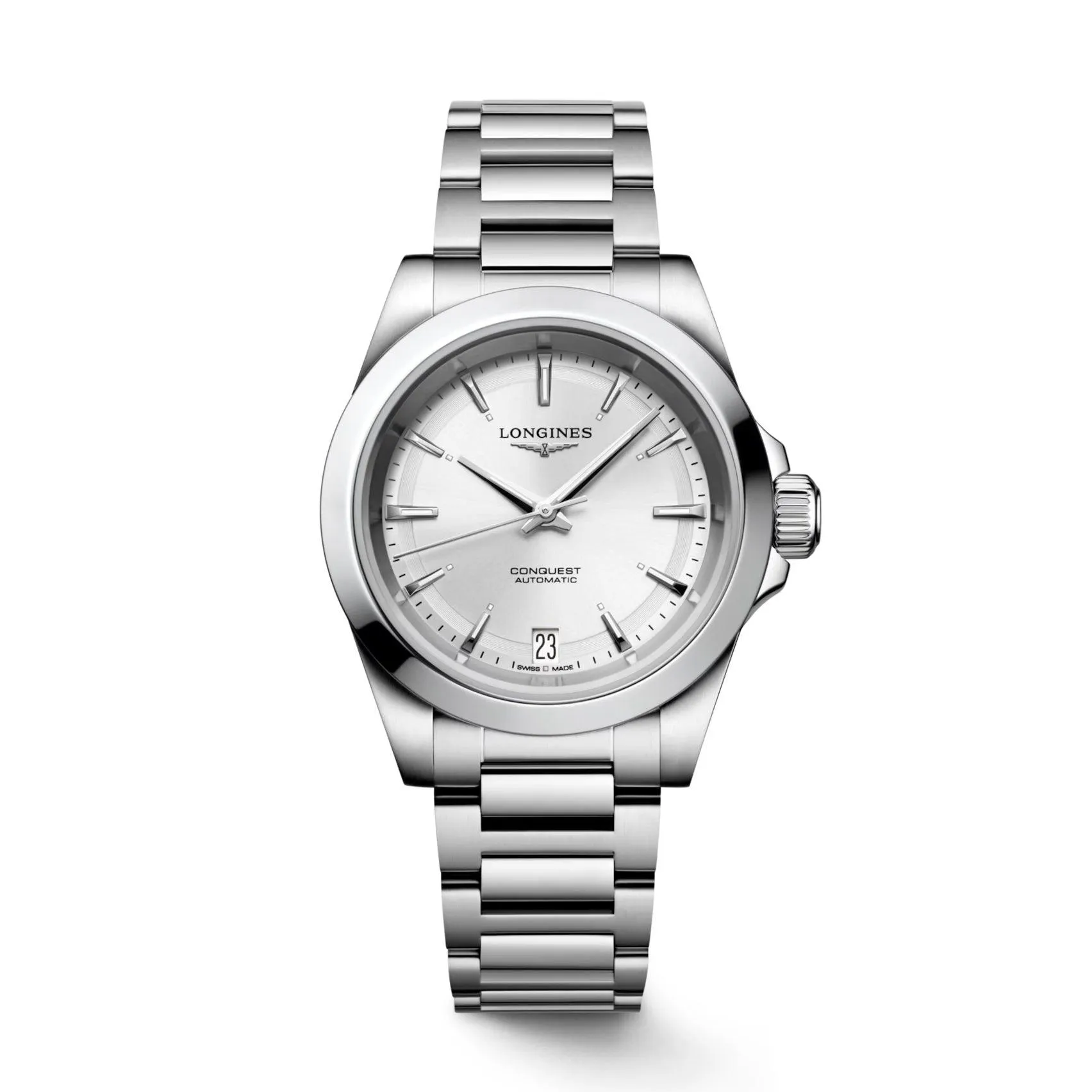 LONGINES CONQUEST 2023 34mm Automatic Silver Steel L3.430.4.72.6