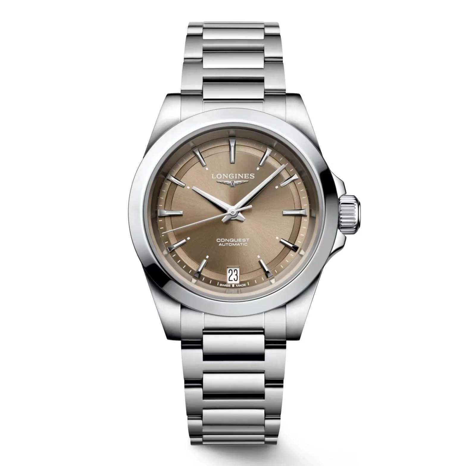 LONGINES CONQUEST 2023 34mm Automatic Steel Brown L3.430.4.62.6