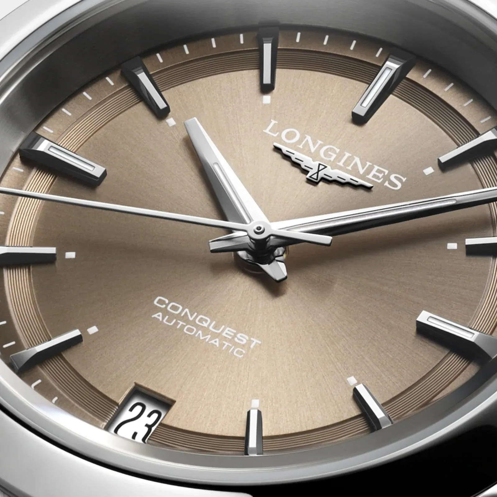 LONGINES CONQUEST 2023 34mm Automatic Steel Brown L3.430.4.62.6