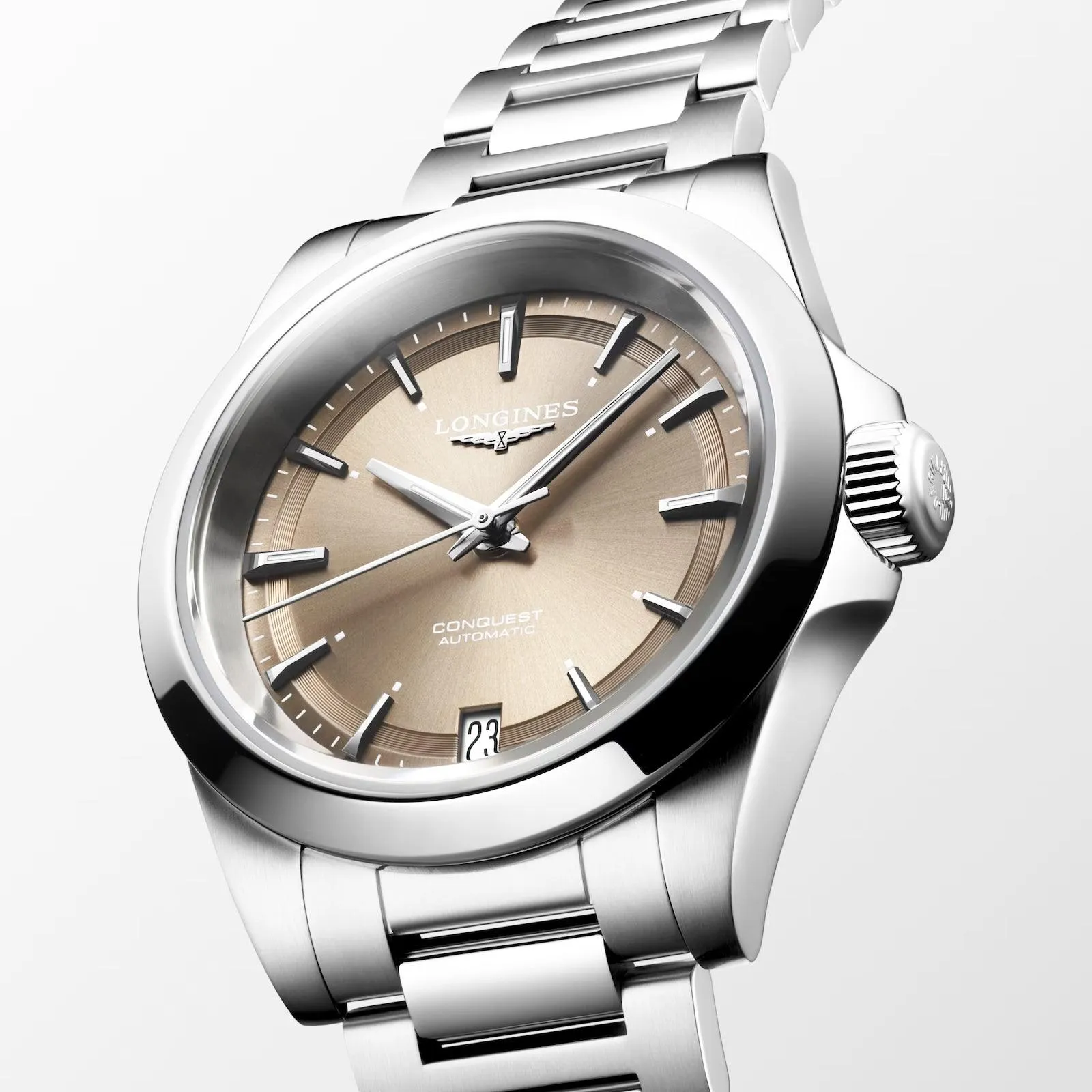 LONGINES CONQUEST 2023 34mm Automatic Steel Brown L3.430.4.62.6
