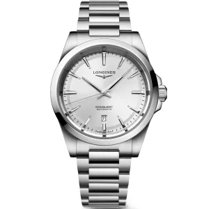LONGINES CONQUEST 2023 41mm Silver Automatic Steel L3.830.4.72.6