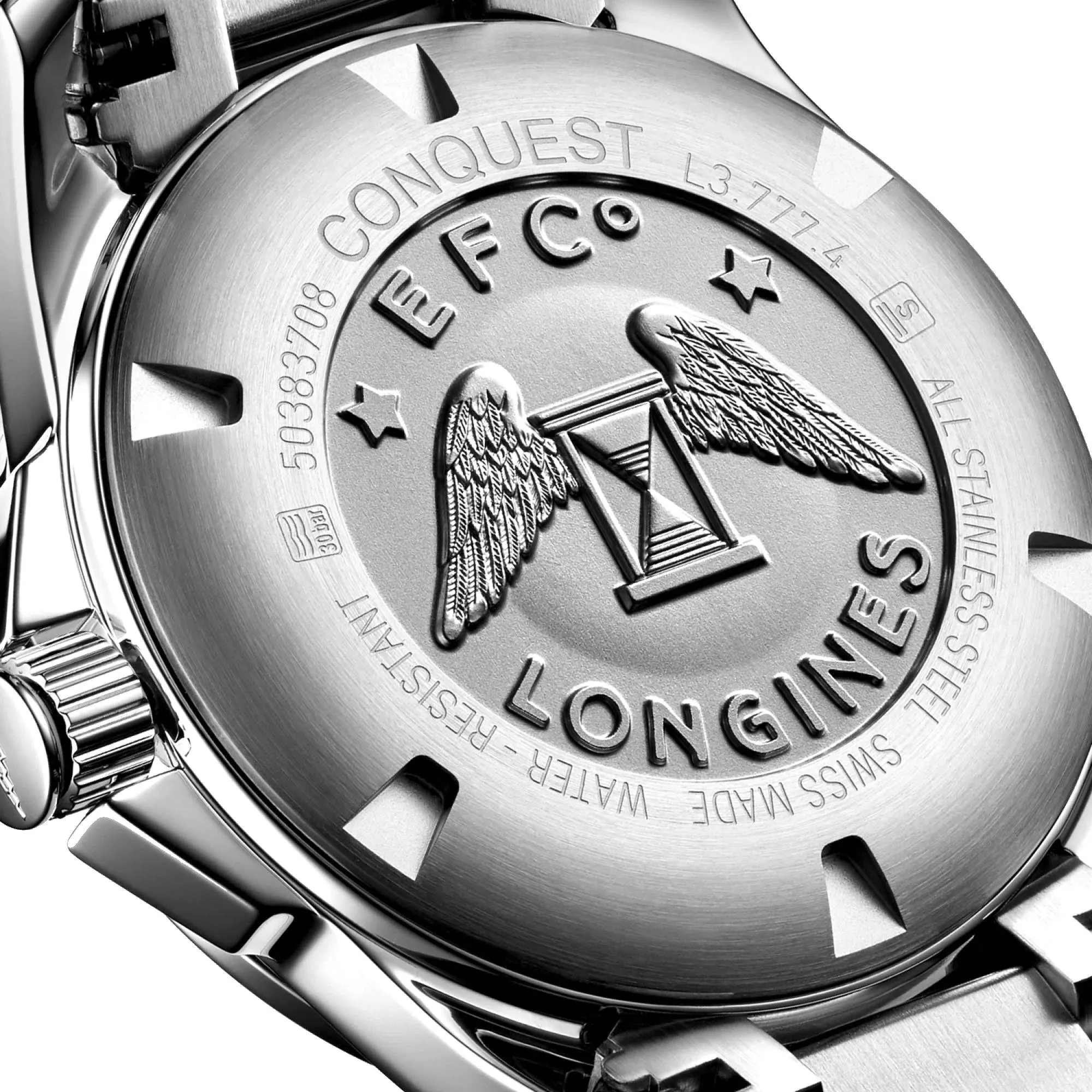 LONGINES CONQUEST 41mm Watch Automatic Blue Steel L3.777.4.99.6