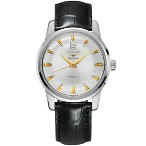 LONGINES CONQUEST HERITAGE WATCH 40MM AUTOMATIC SILVER STEEL L1.645.4.75.4
