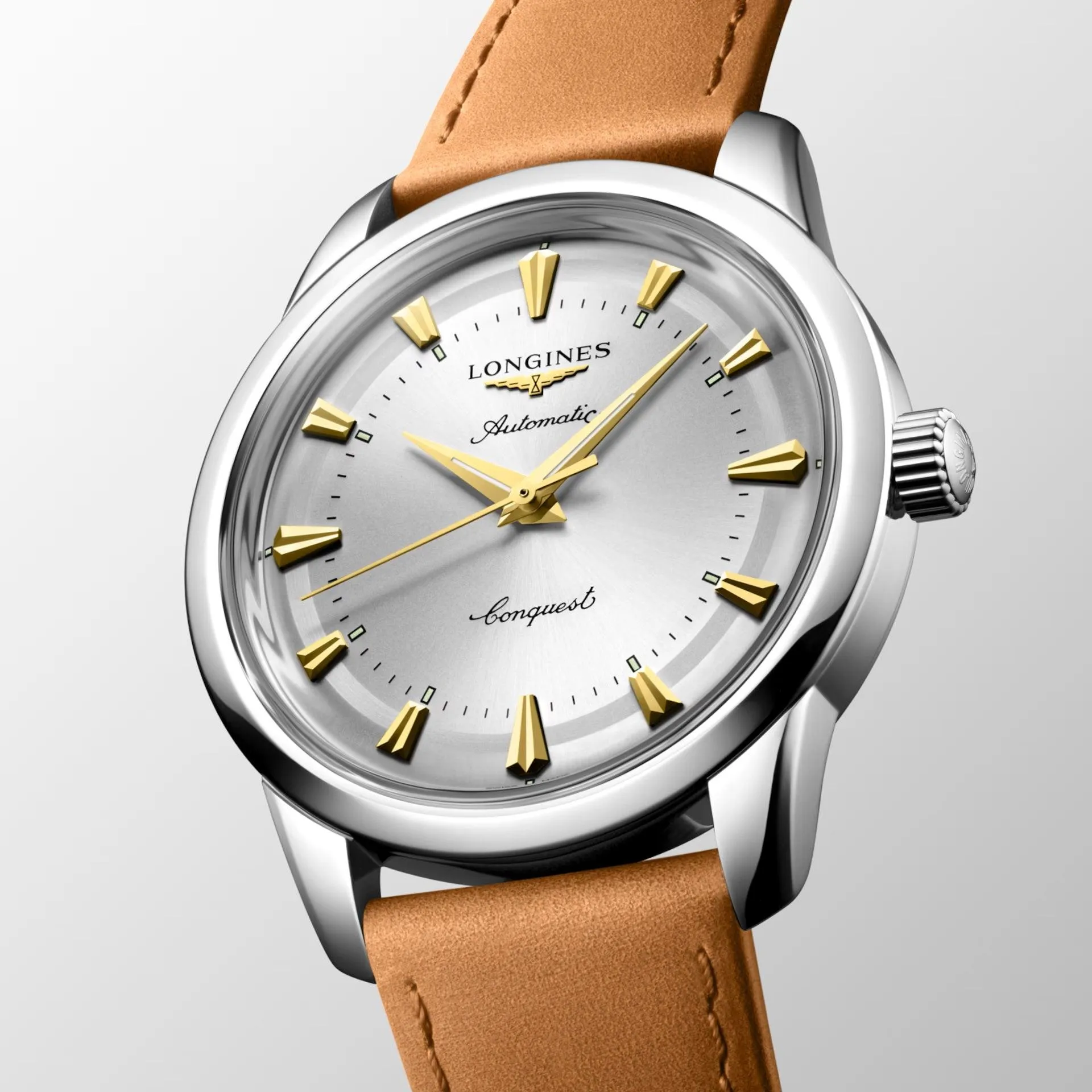 LONGINES CONQUEST HERITAGE WATCH 40MM AUTOMATIC SILVER STEEL L1.650.4.72.2