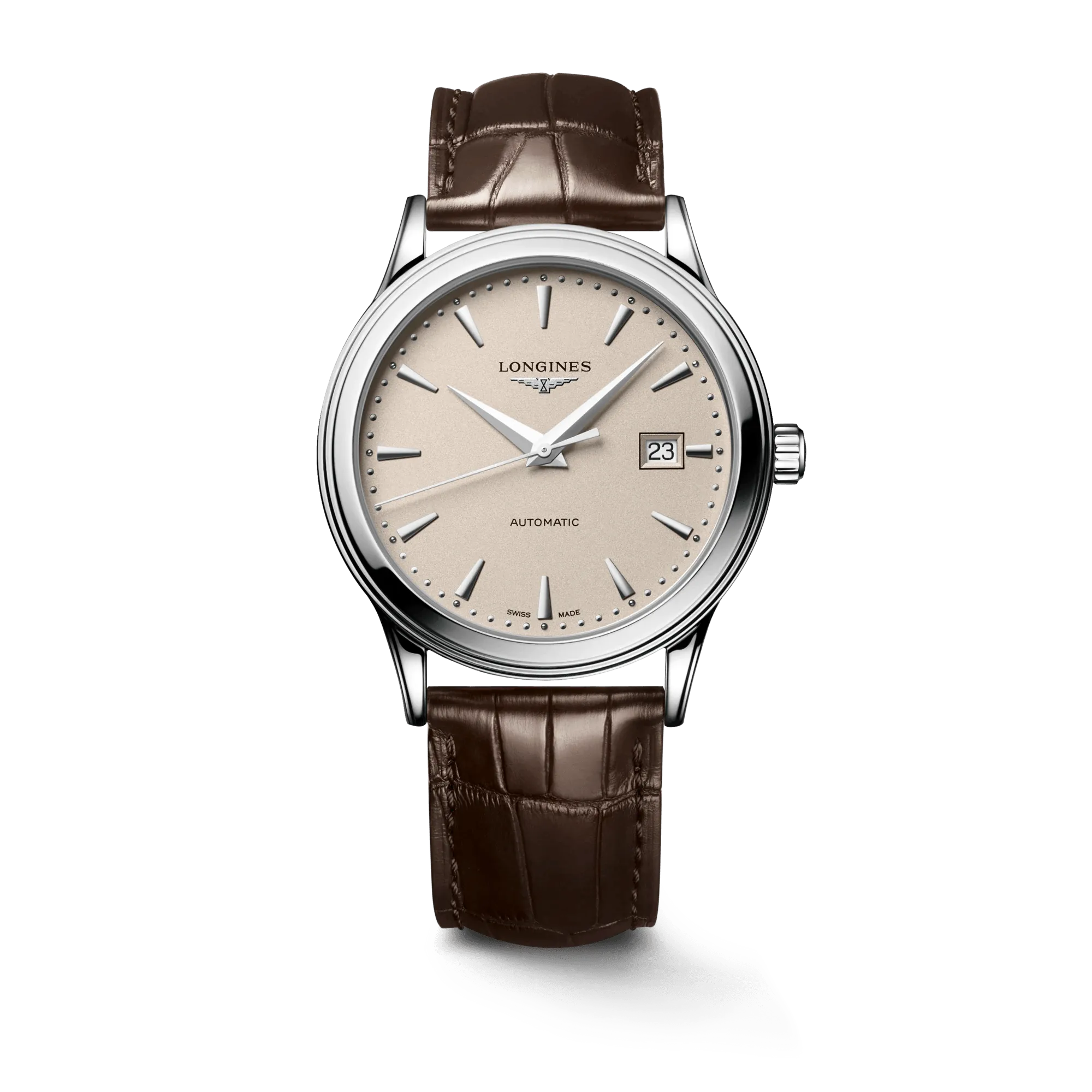 LONGINES FLAGSHIP WATCH 40MM BEIGE Automatic Steel L4.984.4.79.2