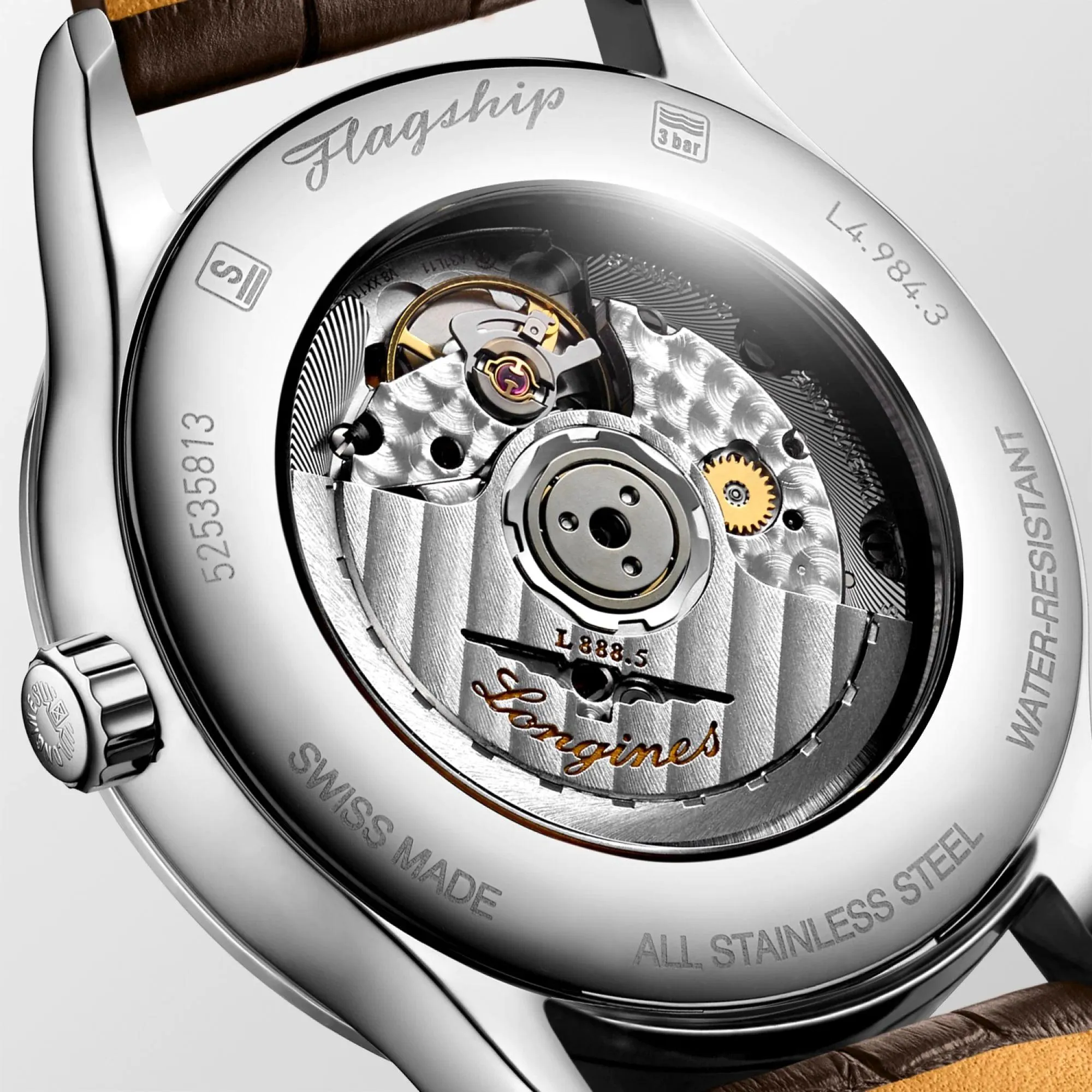 LONGINES FLAGSHIP WATCH 40MM BEIGE Automatic Steel L4.984.4.79.2