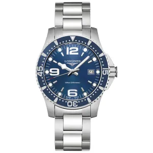 LONGINES HYDROCONQUEST 41mm Watch Blue Steel Quartz L3.740.4.96.6